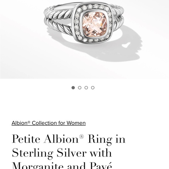 David’ Yurman Morganite Ring - Picture 3 of 5